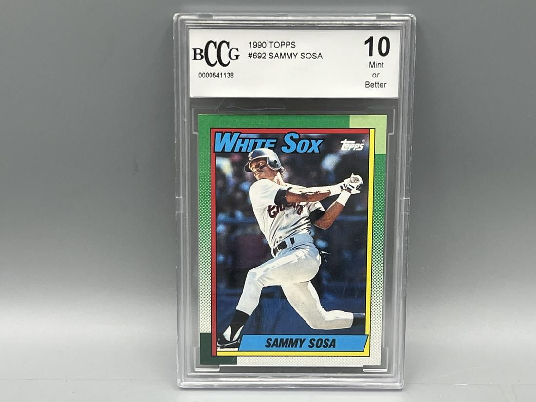 1990 Topps Sammy Sosa RC #692 BCCG Mint 10 (1 of 2)