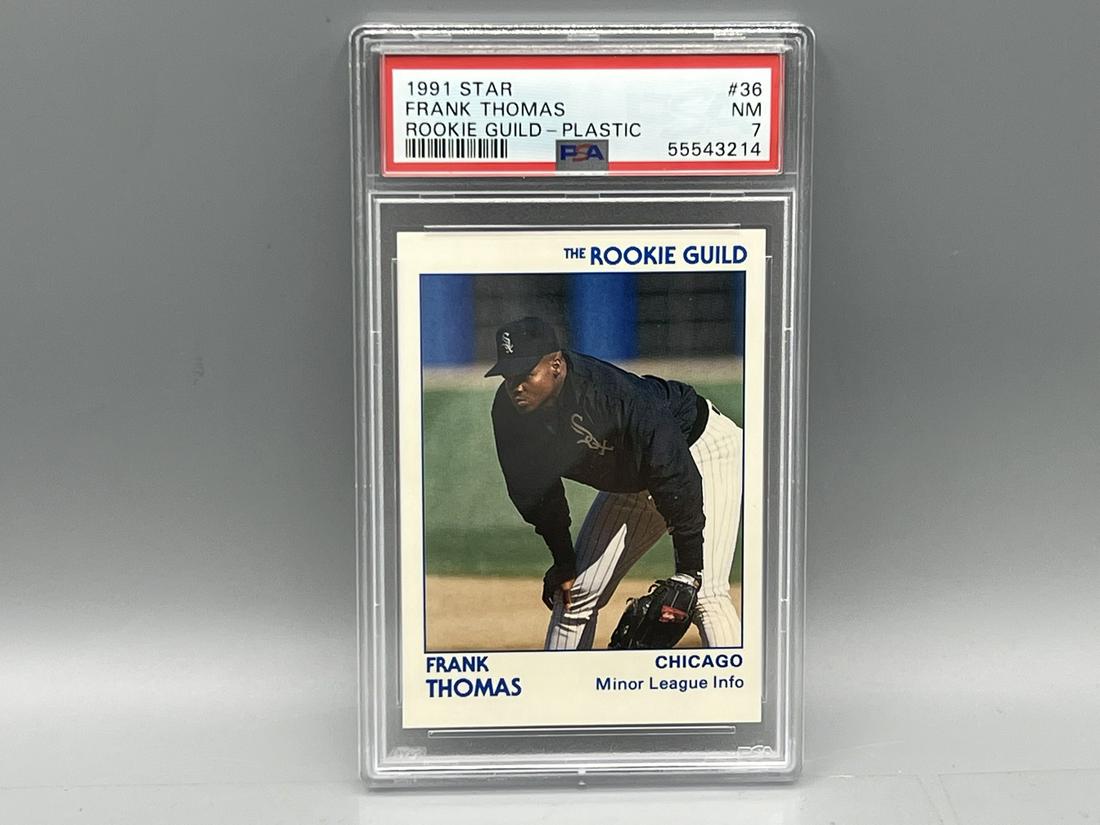 1991 Star Frank Thomas Rookie Guild-Plastic #36 PSA NM 7 (1 of 2)