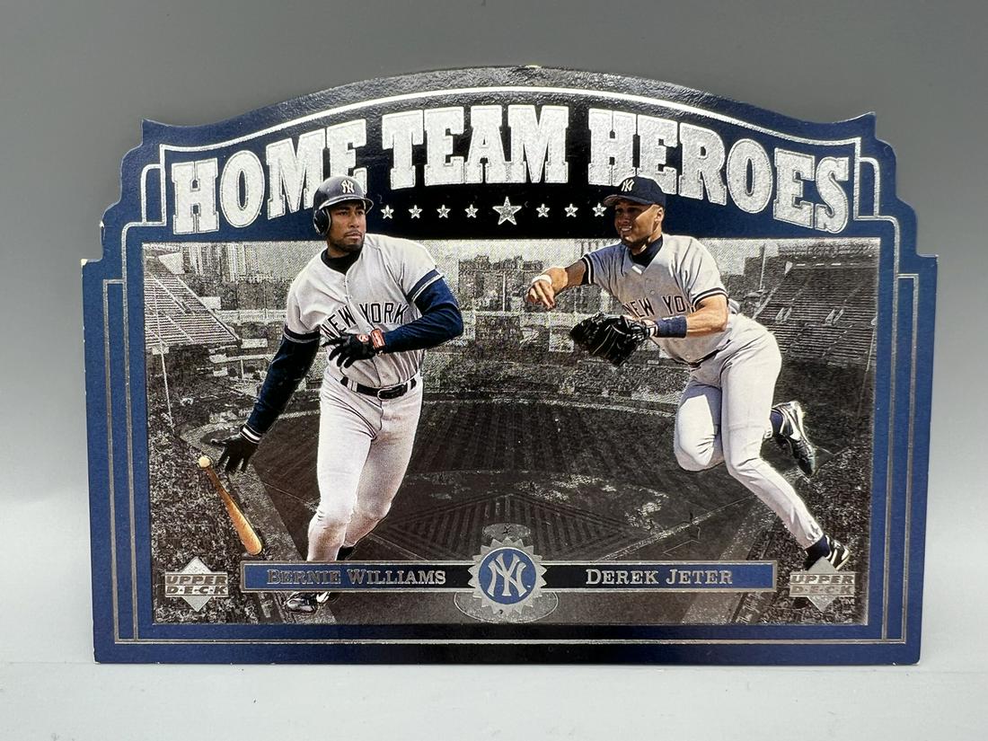 1997 Upper Deck Home Team Heroes Derek Jeter/Bernie Williams Jumbo Card: 1997 Upper Deck Home Team Heroes Derek Jeter/Bernie Williams Jumbo Card