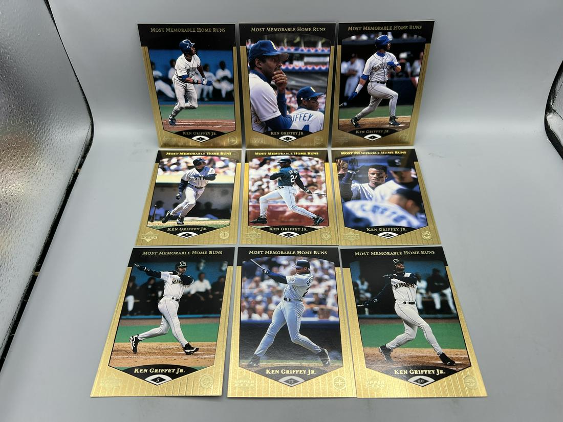 1999 Upper Deck Ken Griffey Jr. Most Memorable Home Runs Oversized Set - 1 is creased (1 of 2)