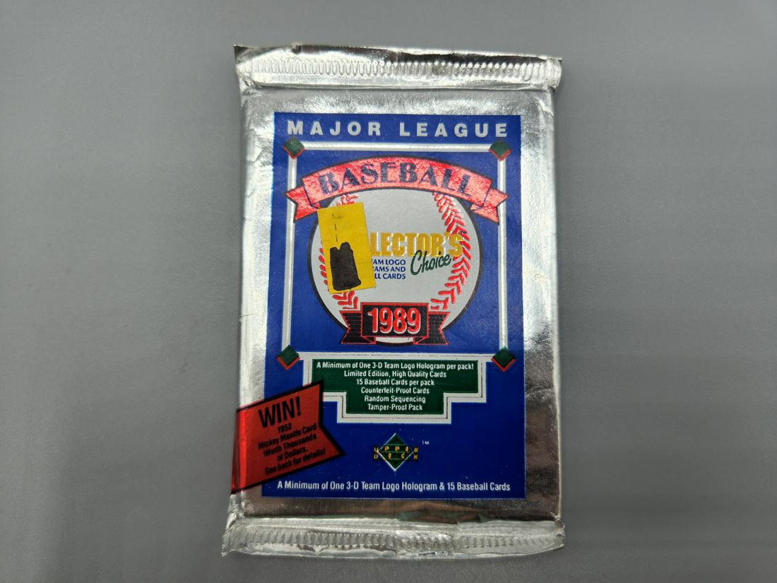 1989 Upper Deck Baseball Wax Pack (1 of 2)