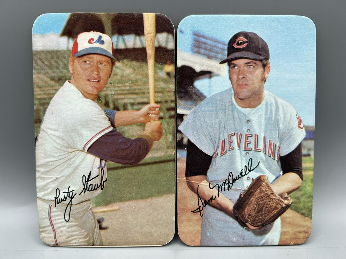 1971 Topps Super Rusty Staub #9 & Sam McDowell #16 (1 of 2)