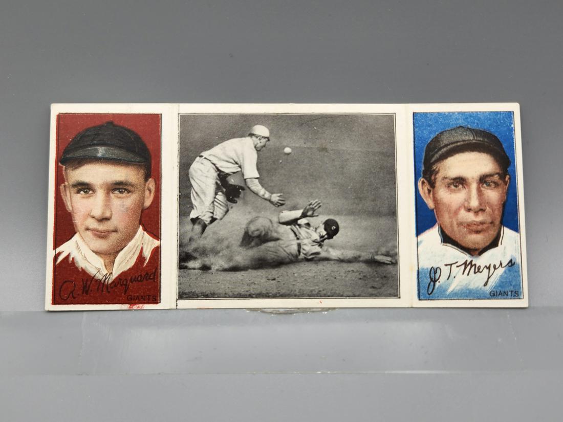 1912 T202 Hassan Triple Folders Marquard/Meyers HOF (1 of 2)