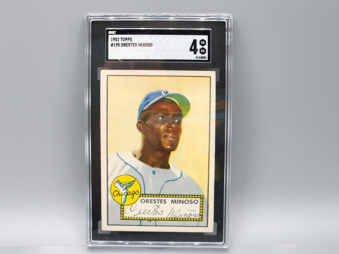 1952 Topps Minnie Minoso #195 SGC 4 Rookie HOF (1 of 2)
