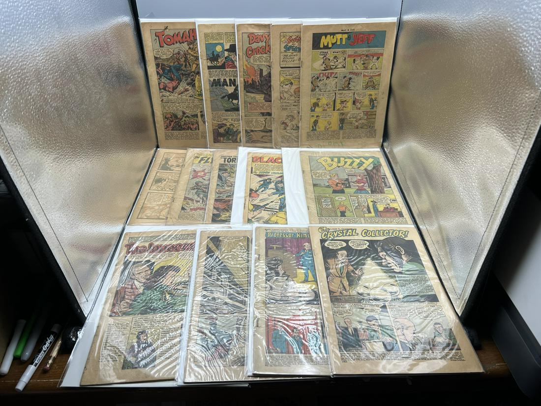Lot of 19 Coverless 1950's Comics - Character Books - Some incomplete - Golden Age/Silver Age - (1 of 4)