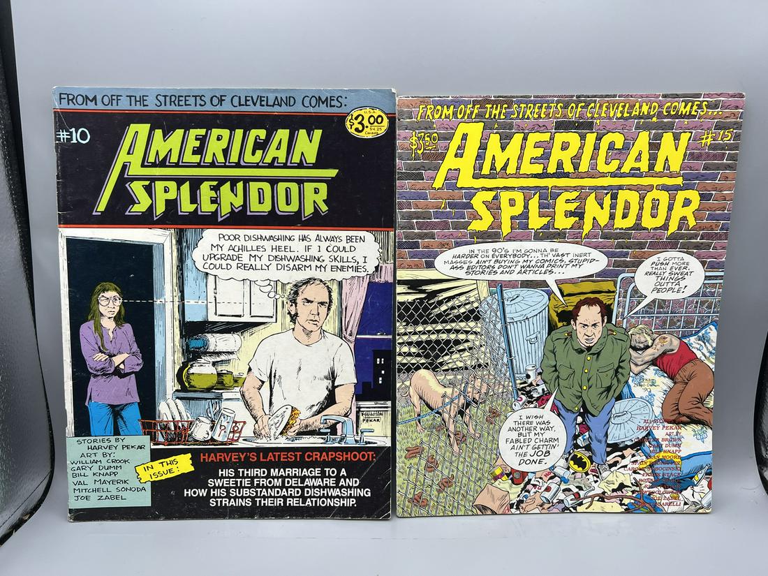 American Splendor #10 & #15 - Harvey Pekar - Tough to find Independent Books - Mature Readers (1 of 3)