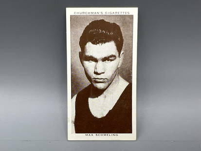 1938 Churchman Boxing Personalities Max Schmeling #34: 1938 Churchman Boxing Personalities Max Schmeling #34