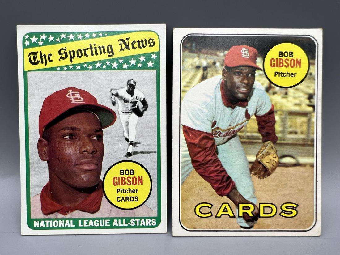 1969 Topps Bob Gibson #200 & All Star #432 (1 of 2)