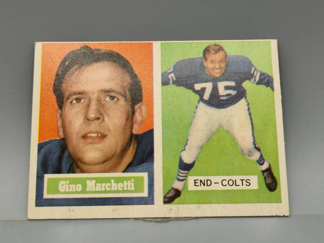 1957 Topps Gino Marchetti #5 HOF: 1957 Topps Gino Marchetti #5 HOF