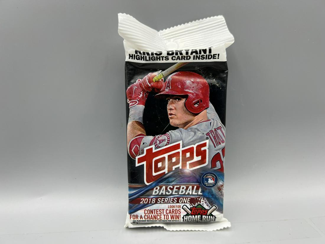 2018 Topps Series 1 Baseball Fat Pack - Possible Ozzie Albies RC (1 of 2)