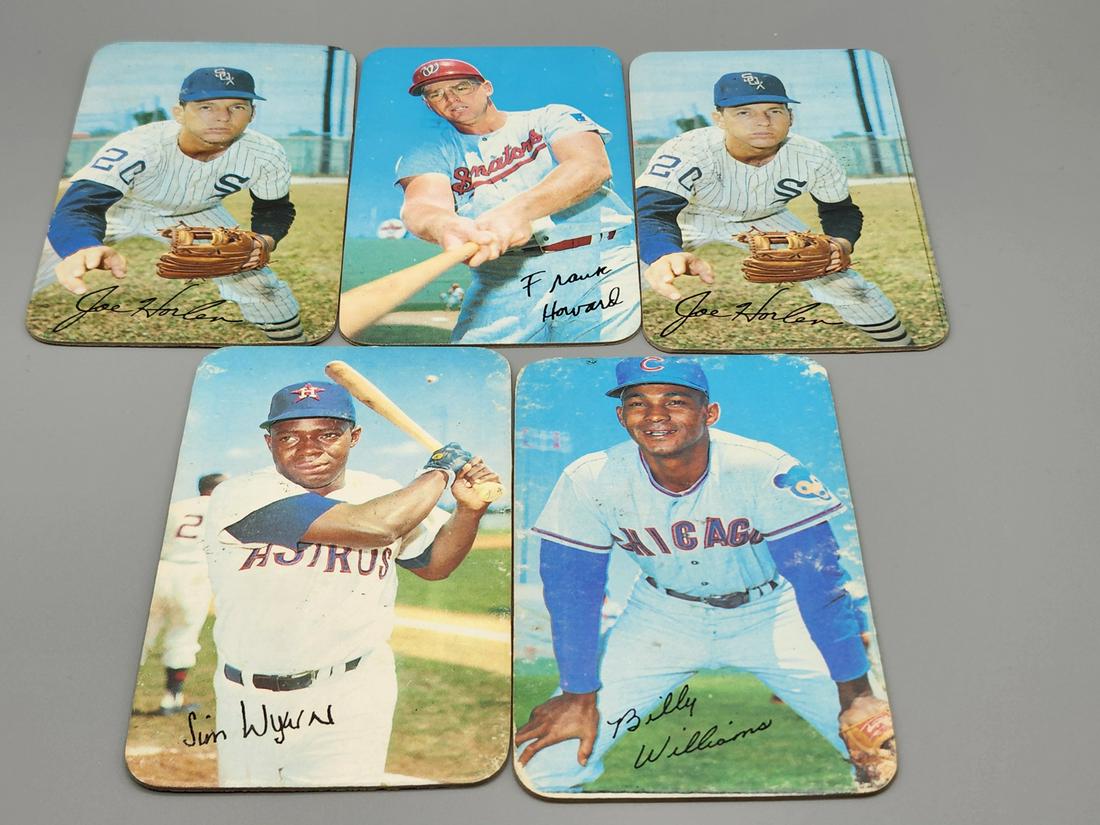 Five 1970 Topps Super Baseball Cards - Williams HOF (1 of 2)