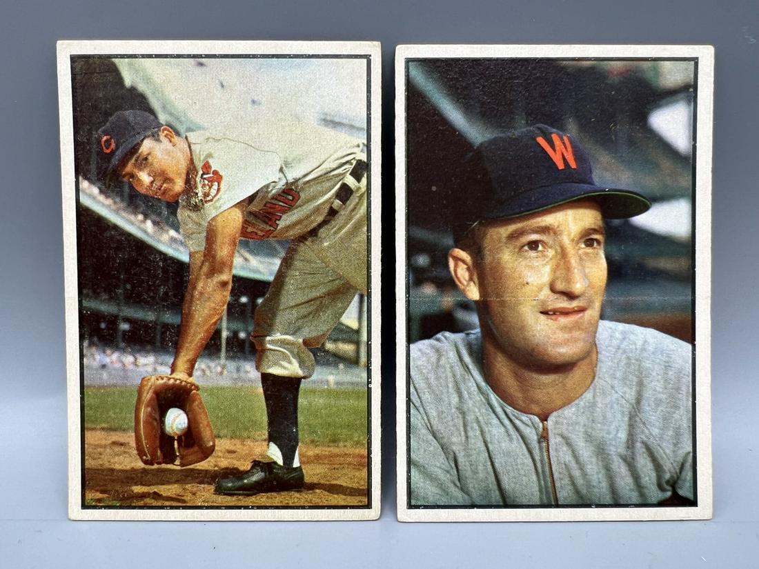 1953 Bowman Color Bobby Avila #29 & Bob Porterfield #22 (1 of 2)