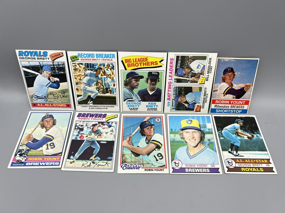 Lot of (10) Assorted 1970's George Brett Baseball Cards - Varying Conditions (1 of 5)