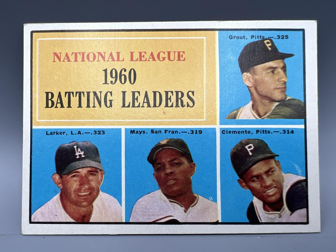 1961 Topps NL Batting Champions Groat/Larker/Mays/Clemente #41 (1 of 2)