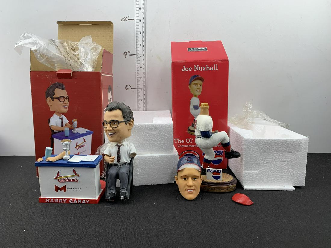 Broken Bobblehead Lot of 2 - Harry Caray & Joe Nuxhall (1 of 1)
