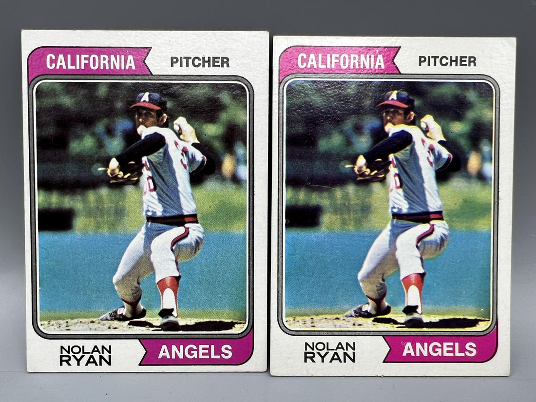 Lot of (2) 1974 Topps Nolan Ryan #20 (1 of 2)
