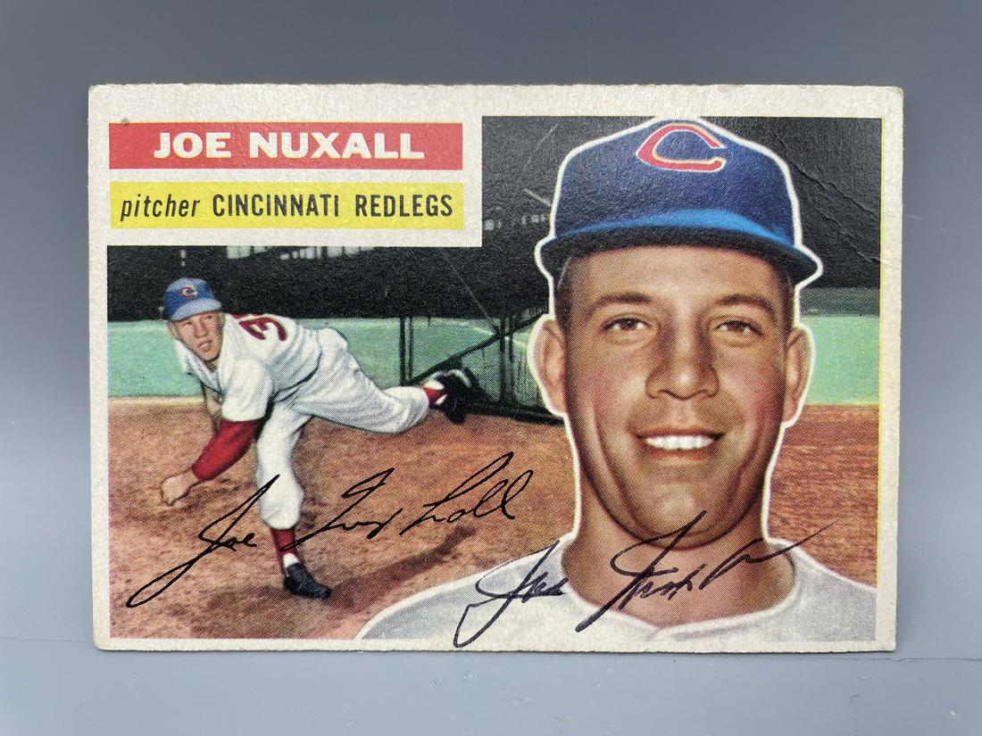 1956 Topps Joe Nuxhall #218 - Signed in black ink (1 of 3)
