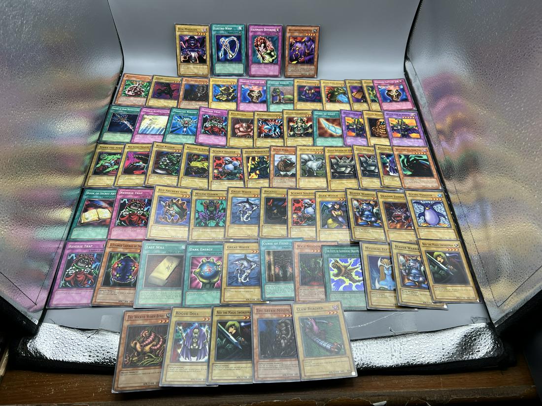 Lot of (65) Assorted Yugioh CCG Trading Cards - Varying Conditions (1 of 7)