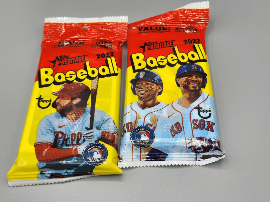 Two 2022 Topps Heritage Baseball Value Packs (1 of 2)