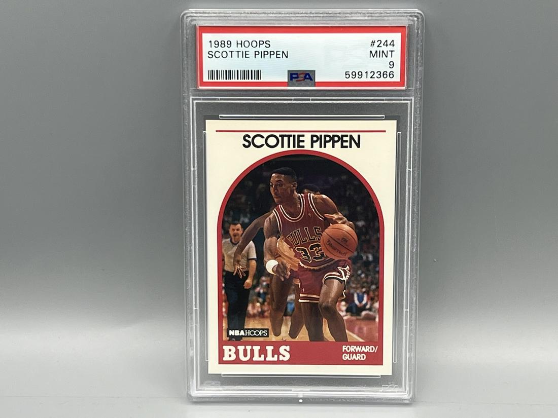 1989 Hoops Scottie Pippen #244 PSA Mint 9 (1 of 2)