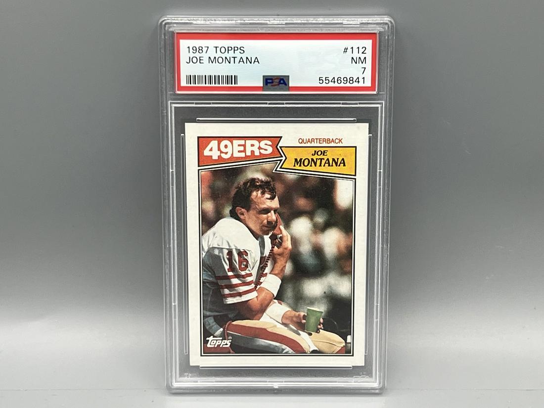 1987 Topps Joe Montana #112 PSA NM 7 (1 of 2)