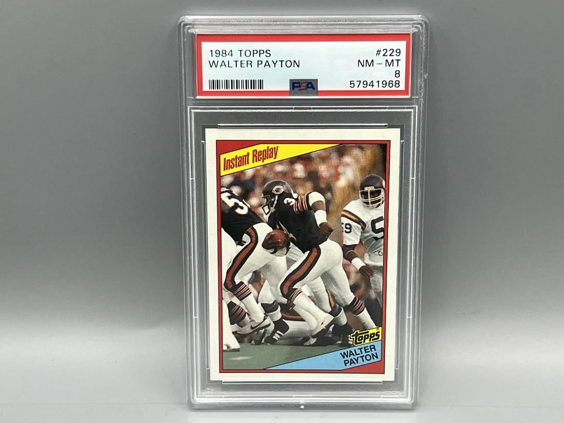 1984 Topps Walter Payton #229 PSA NM-MT 8 (1 of 2)