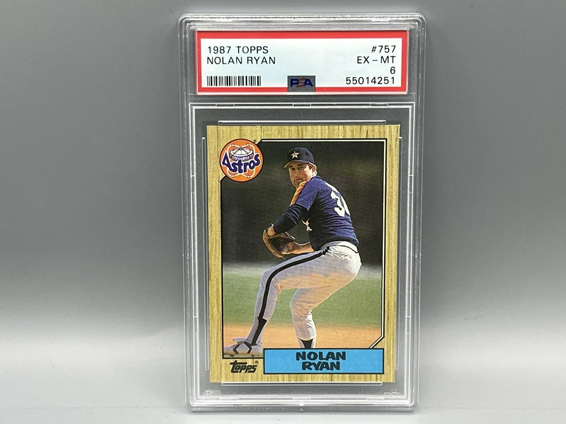 1987 Topps Nolan Ryan #757 PSA EX-MT 6 (1 of 2)