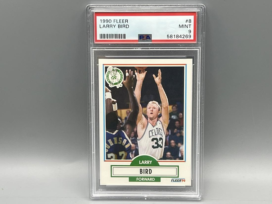 1990 Fleer Larry Bird #8 PSA Mint 9 (1 of 2)