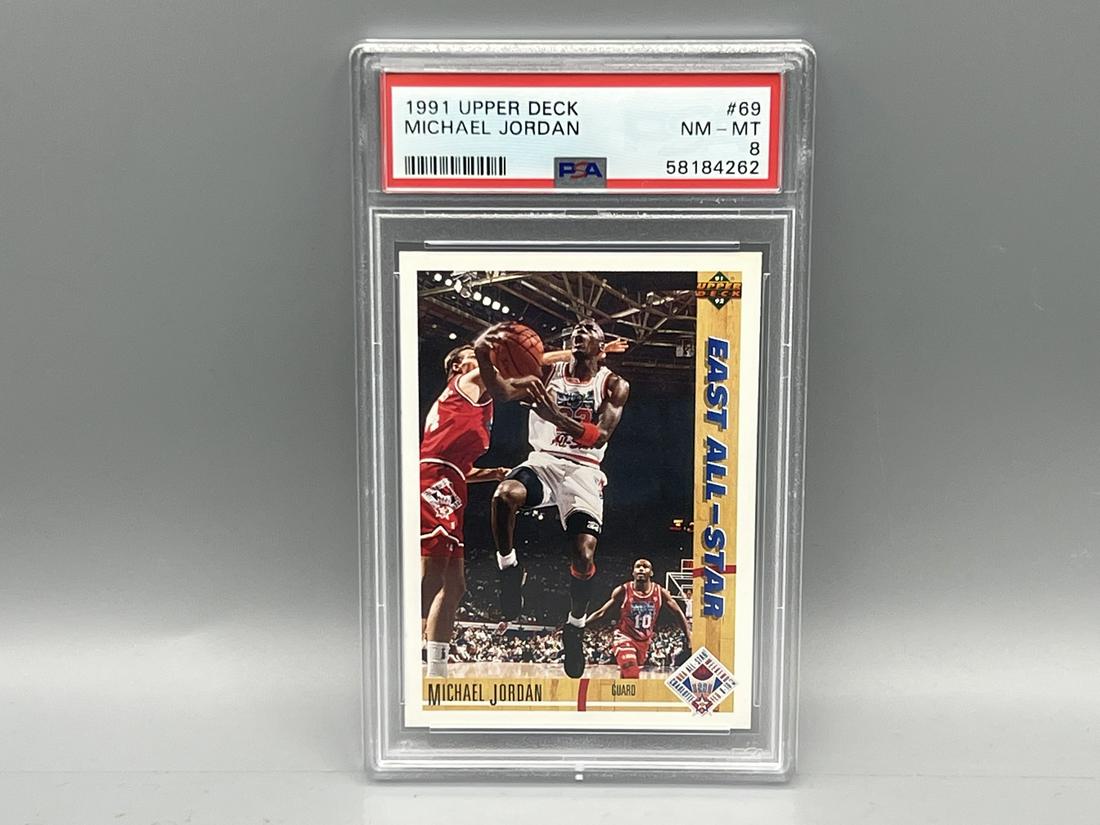 1991 Upper Deck Michael Jordan #69 PSA NM-MT 8 (1 of 2)
