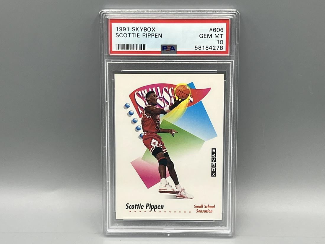 1991 Skybox Scottie Pippen #606 PSA Gem Mint 10 (1 of 2)
