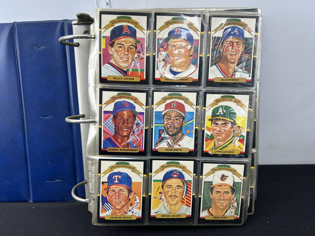 1987 Donruss Baseball Complete Set In Binder - Bo Jackson, Greg Maddux, & Barry Bonds RC's: Set appears complete but unverified