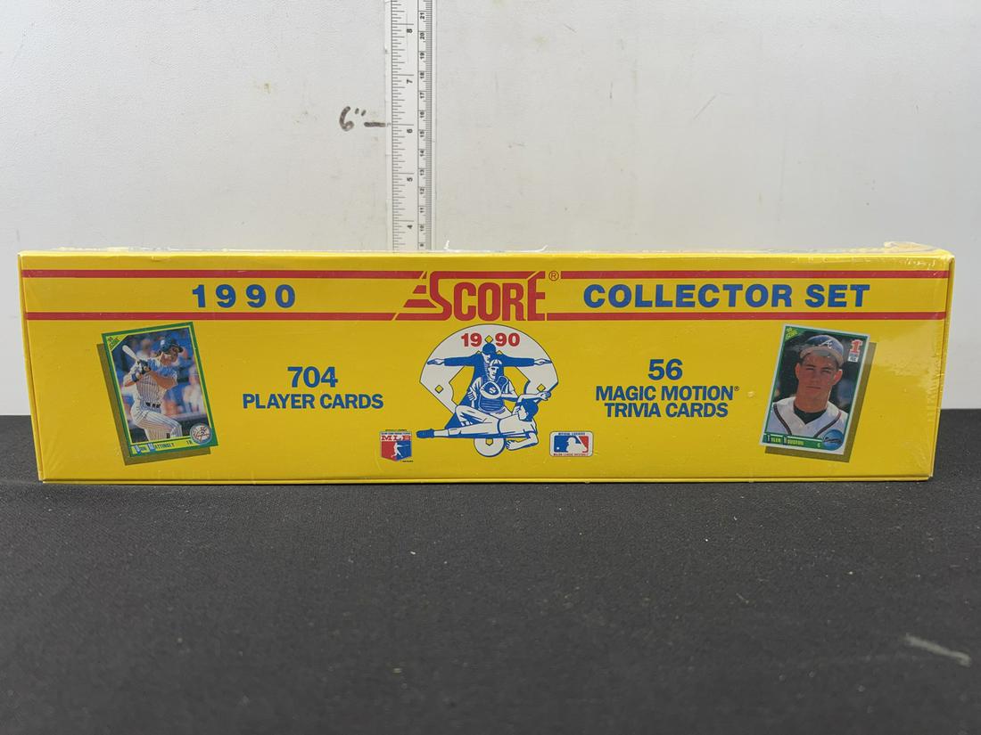 1990 Score Baseball Complete Sealed Factory Set - Bo Jackson Football Pads Card (1 of 2)