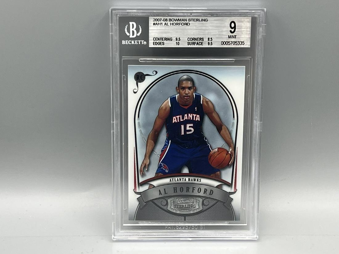 2007-08 Bowman Sterling Al Horford RC #AH1 BGS Mint 9 (1 of 2)