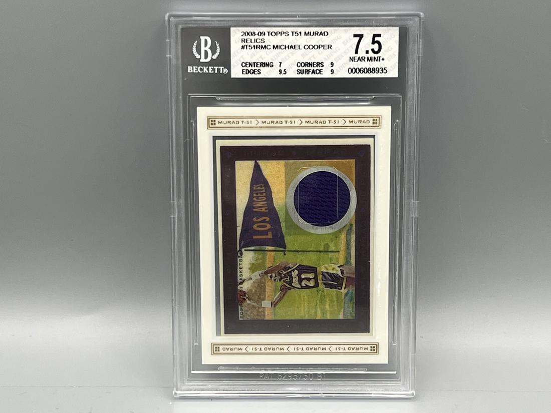 2008-09 Topps T51 Murad Michael Cooper Relic Card BGS NM+ 7.5 (1 of 2)