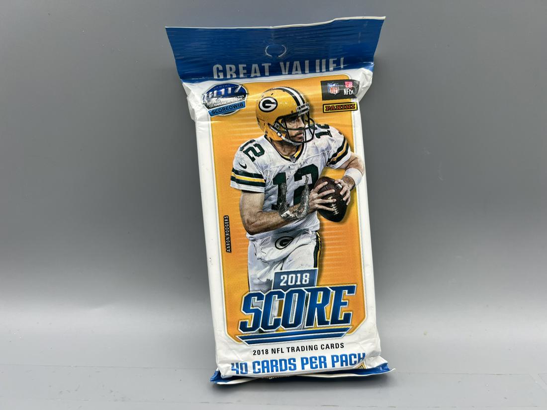 2018 Score Football Value Pack - Possible Lamar Jackson & Josh Allen RC's? (1 of 2)