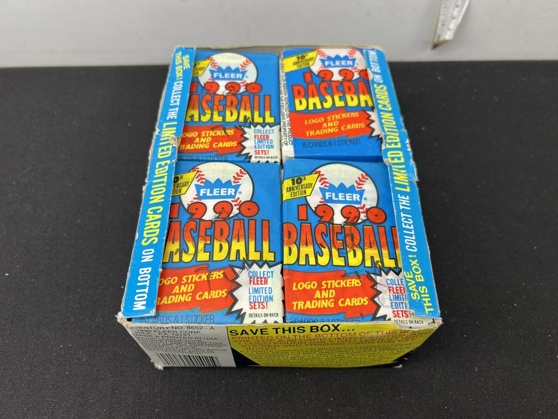 1990 Fleer Baseball Unopened 36 packs (1 of 1)