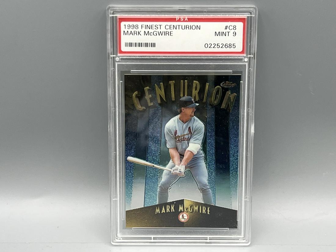 1998 Finest Centurion Mark McGwire #297/500 PSA Mint 9 (1 of 2)