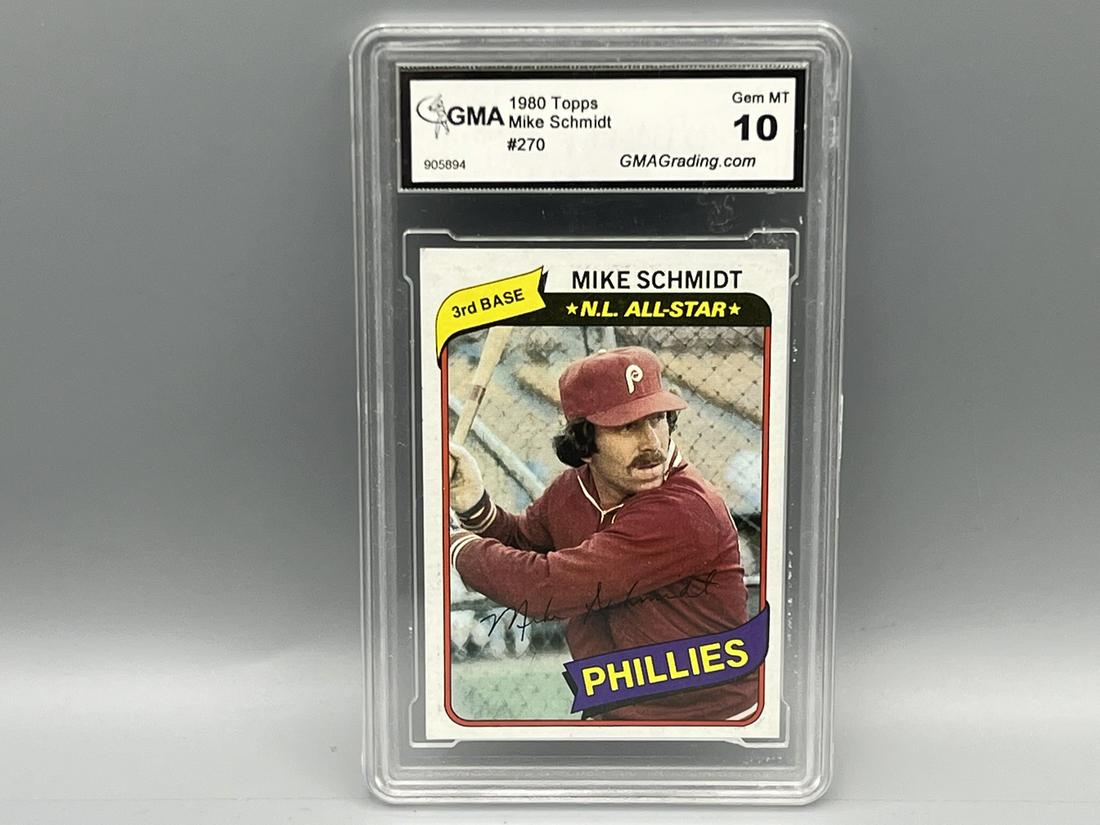 1980 Topps Mike Schmidt #270 GMA 10: 1980 Topps Mike Schmidt #270 GMA 10