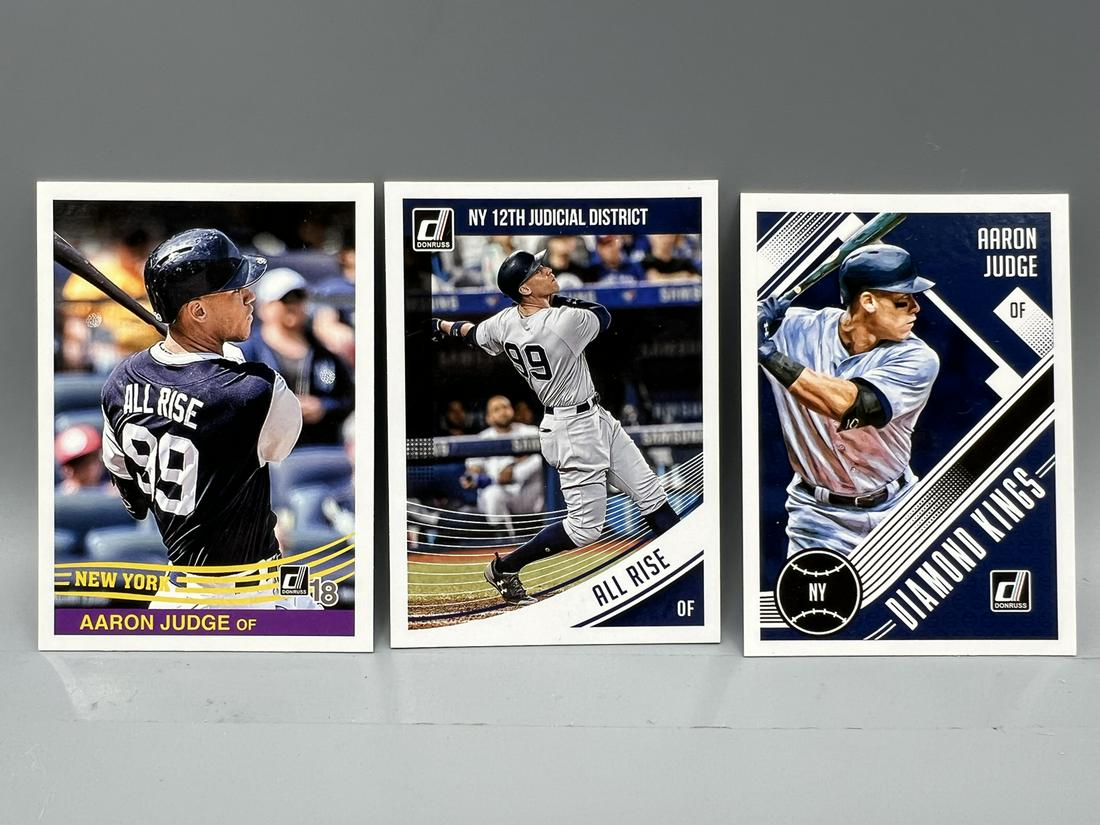 Lot of (3) Assorted 2018 Donruss Aaron Judge Baseball Cards (1 of 2)