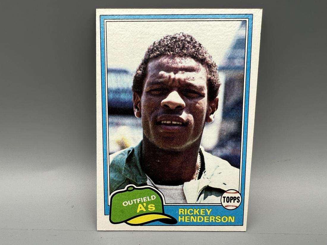 1981 Topps Rickey Henderson 2nd Year Card #261 (1 of 2)