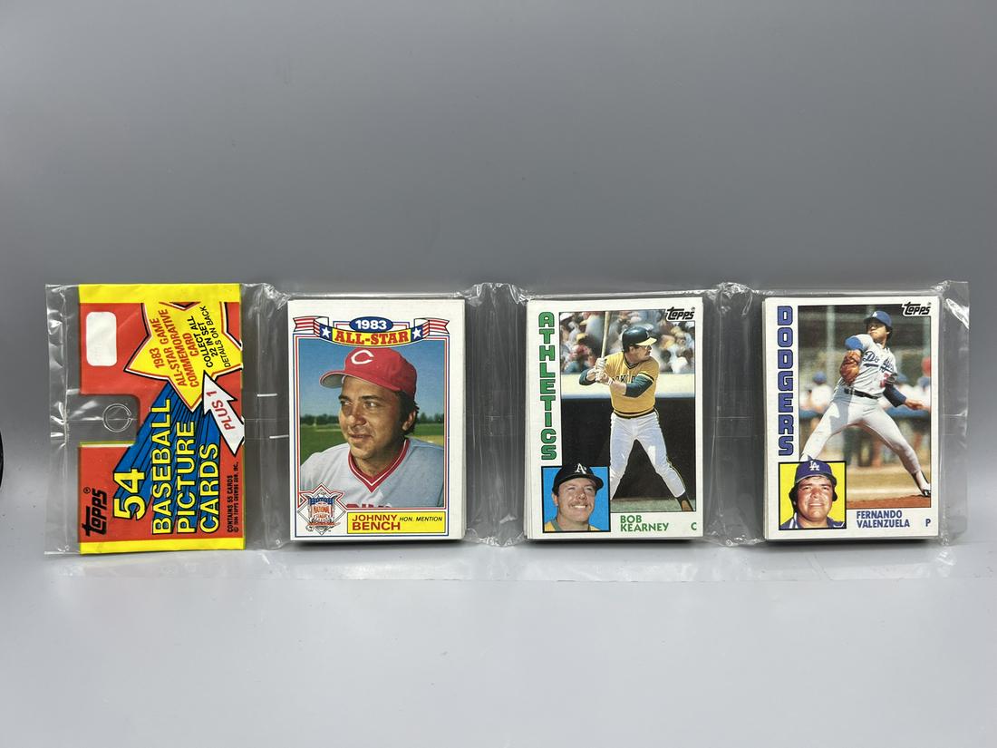 1984 Topps Baseball Sealed Rack Pack W/ Johnny Bench & Valenzuela On Front - Possible Don Mattingly (1 of 2)
