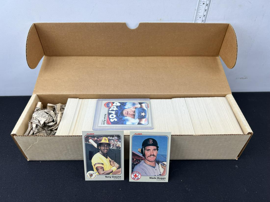 1983 Fleer Baseball Set - Tony Gwynn & Wade Boggs RC's (1 of 3)