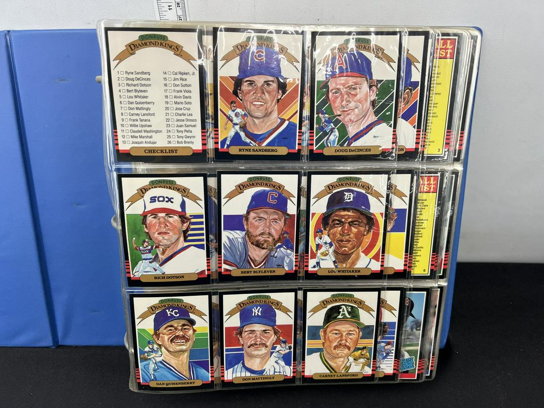 1985 Donruss Baseball Complete Set In Binder - Roger Clemens & Kirby Puckett RC's: Set appears complete but unverified