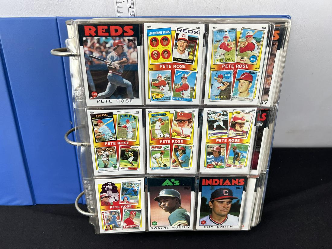 1986 Topps Baseball Complete Set In Binder - Cecil Fielder RC, Roger Clemens 2nd Year: Set appears complete but unverified