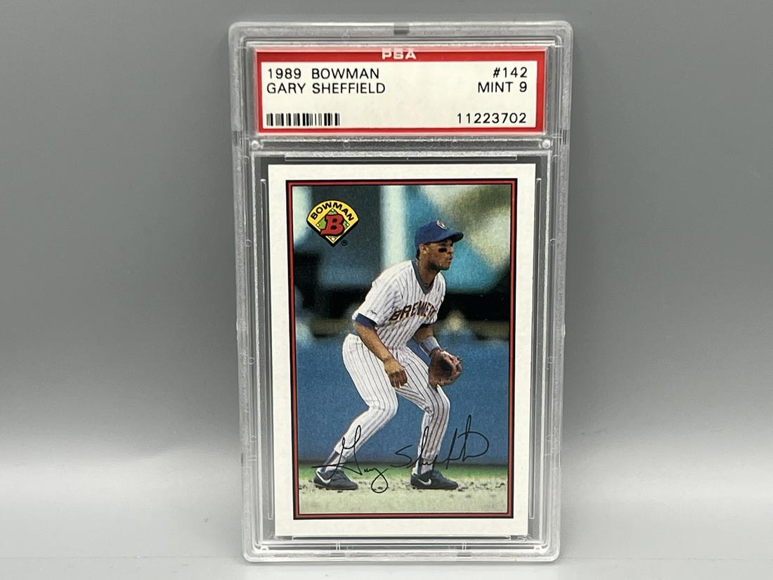 1989 Bowman Gary Sheffield #142 PSA Mint 9 (1 of 2)