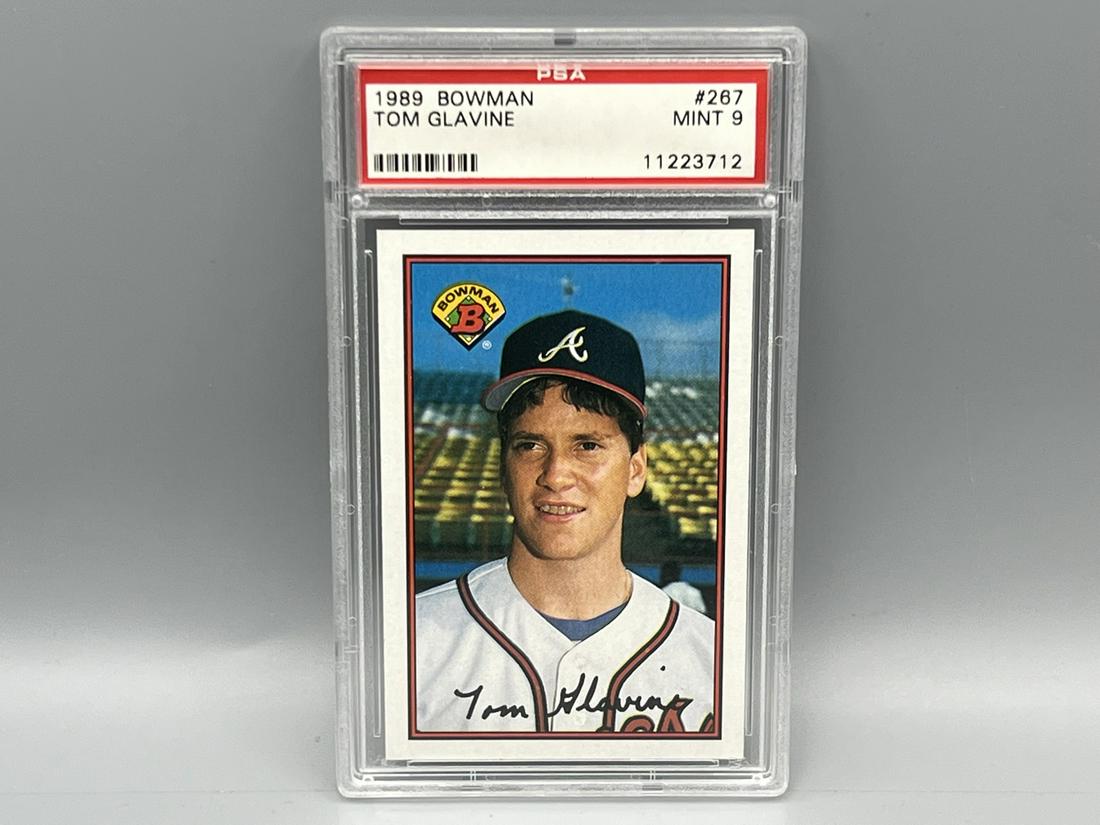 1989 Bowman Tom Glavine #267 PSA Mint 9 (1 of 2)