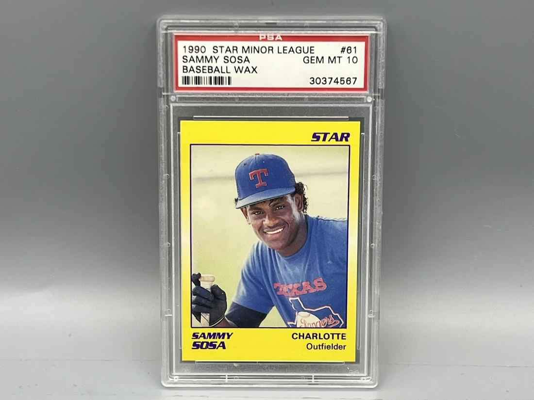 1990 Star Minor League Sammy Sosa #61 PSA Gem Mint 10 (1 of 2)