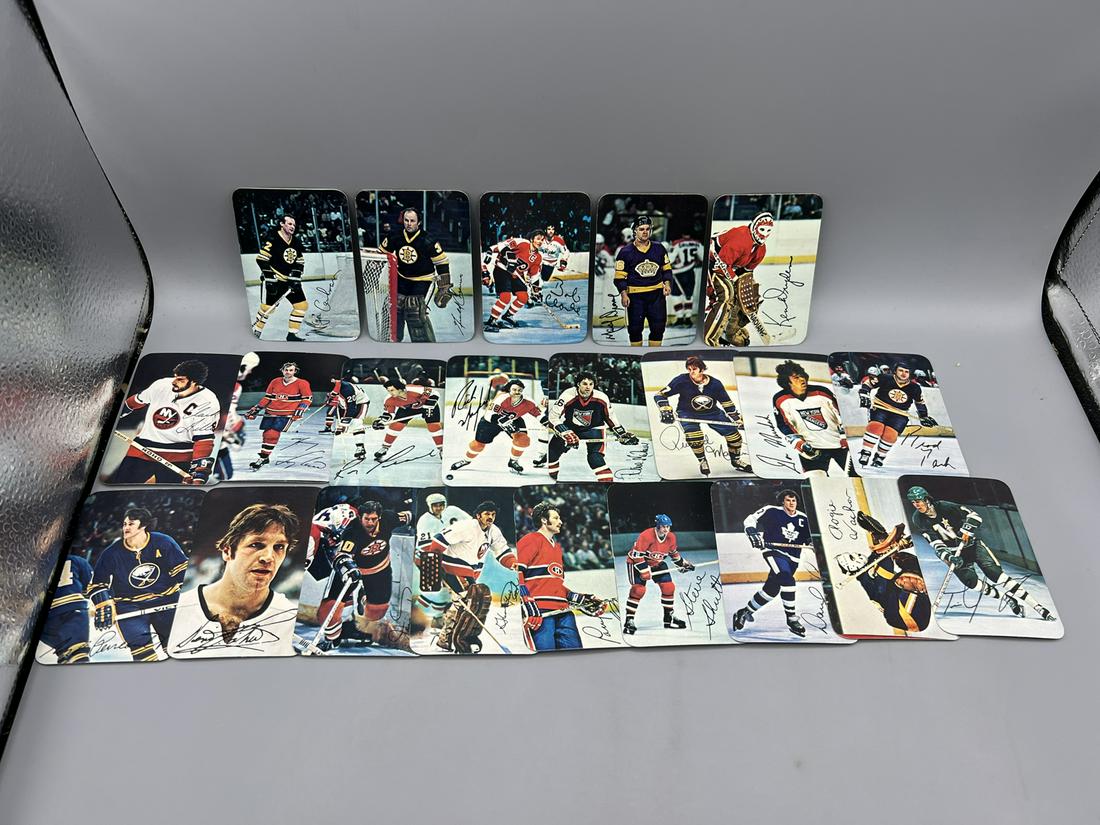 1977-78 Topps Glossy Hockey Complete 22 Card Set - Ken Dryden, Guy Lafleur: 1977-78 Topps Glossy Hockey Complete 22 Card Set - Ken Dryden, Guy Lafleur