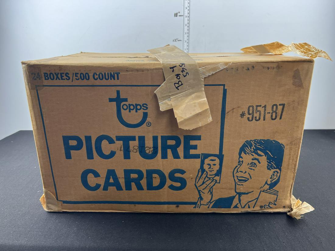 1987 Topps Baseball Sealed Vending 24 Box Case - Tape Is Coming Off Box - Possible Barry Bonds, Bo (1 of 4)