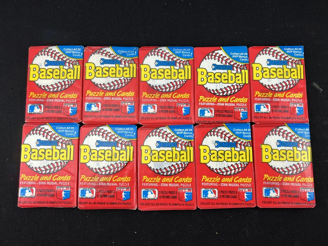 Lot of (10) 1988 Donruss Baseball Sealed Packs (1 of 2)